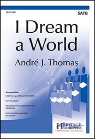 I Dream a World SATB choral sheet music cover Thumbnail